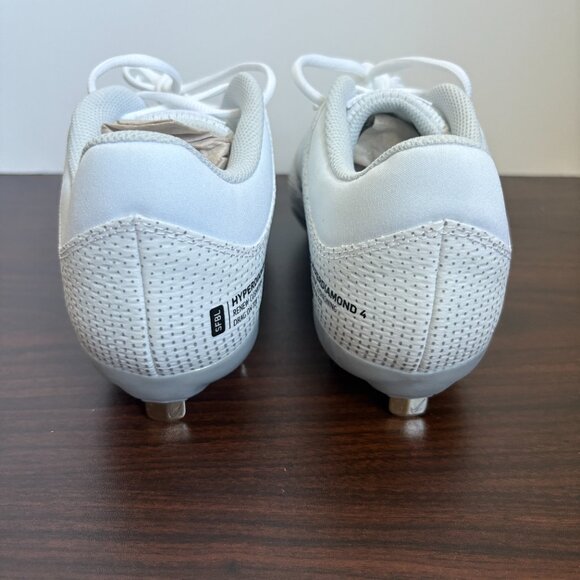 Nike Women's White Hyperdiamond 4 Pro Softball Metal Cleats CZ5920 102 Sz 8.5 - Picture 7 of 7